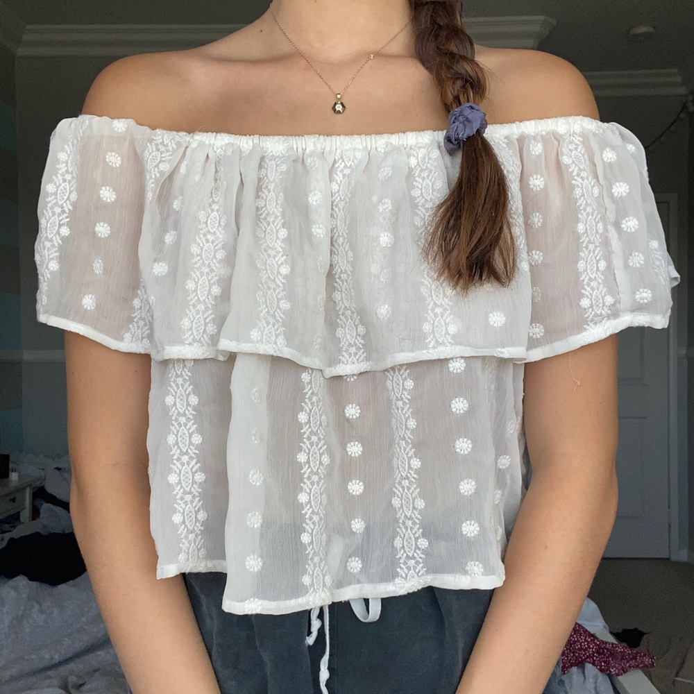 Off the shoulder shirt